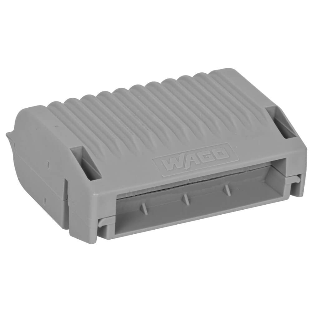 WAGO Gelbox Größe 2 – IPX8-zertifizierte Verbindungsmuffe für Aderleitungen, bis 4 mm², halogenfrei, UV-beständig, für feuchte & nasse Installationen, VDE-konform